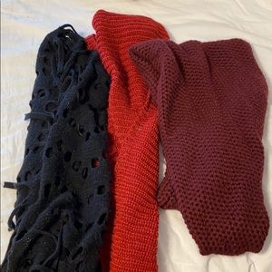 Set of 3 Infinity Scarves
